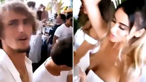 Alexander Zverev rompió la cuarentena para asistir a una multitudinaria fiesta en Montecarlo, donde no hubo ni la más mínima medida sanitaria.