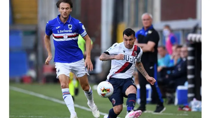 Medel fue titular en la victoria de Bologna sobre Sampdoria.