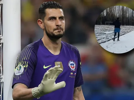 Gabriel Arias muestra cómo entrena bajo la nieve y con dos grados