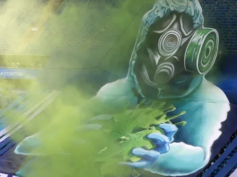 Bonito: Barra del Zenit exhibe tifo contra el covid19