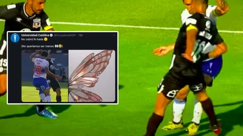 La UC ironizó sobre el supuesto penal de Leo Valencia a Edson Puch en el último clásico