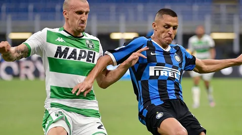 Alexis Sánchez ante el Sassuolo