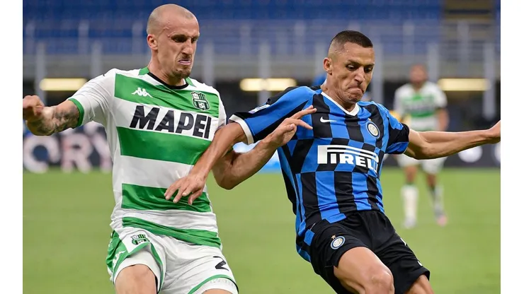 Alexis Sánchez ante el Sassuolo