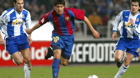 Juan Román Riquelme en el Barcelona
