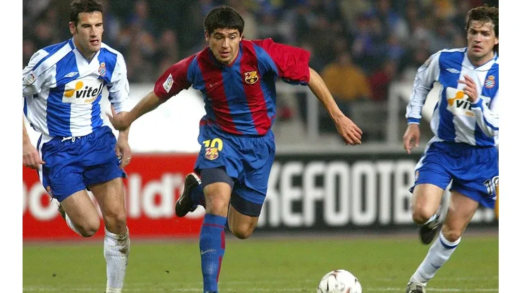 Juan Román Riquelme en el Barcelona