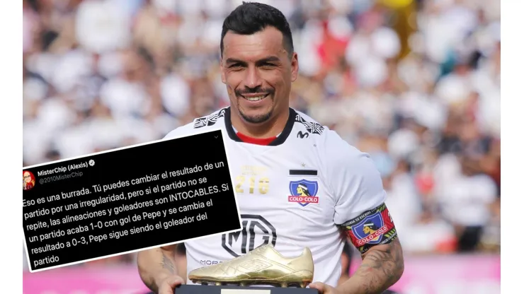 MisterChip sale a defender el récord de Esteban Paredes