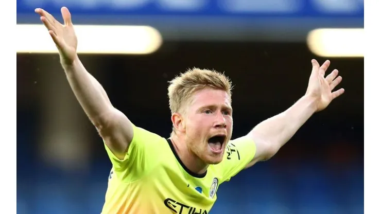 El belga De Bruyne anotó un golazo para Manchester City