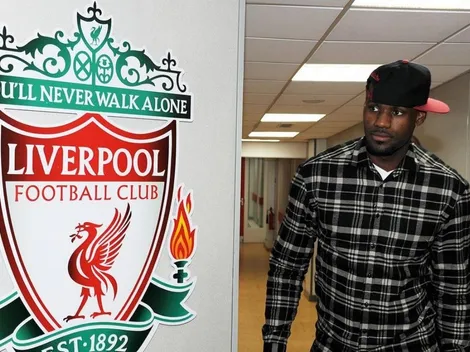 El accionista LeBron James festeja junto a su querido Liverpool