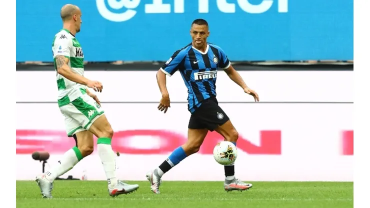 Alexis Sánchez formó dupla ofensiva con Romelu Lukaku en el duelo ante Sassuolo