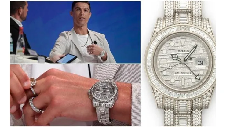 La primera vez que CR7 fue visto en público con el Rolex fue en la Dubai International Sport Conference en diciembre de 2019.