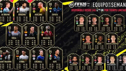 Mira el equipo del regreso del TOTW del FUT de FIFA 20