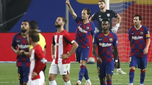Gol de Rakitic y triunfo del Barcelona.