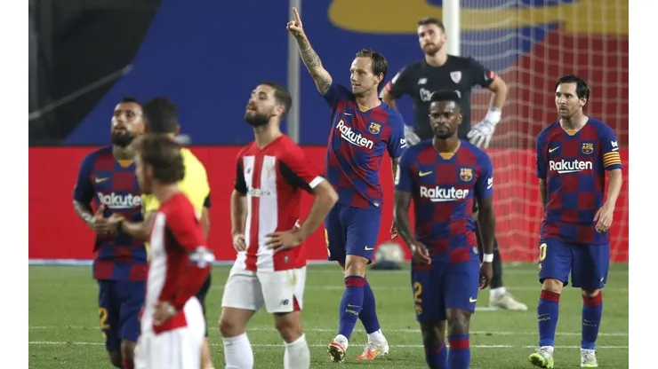 Gol de Rakitic y triunfo del Barcelona.