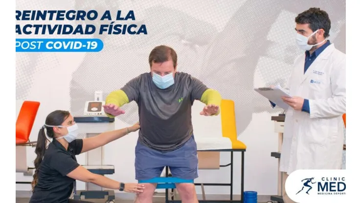 El programa de Reintegro Deportivo post covid-19 es realizado por profesionales de la clínica