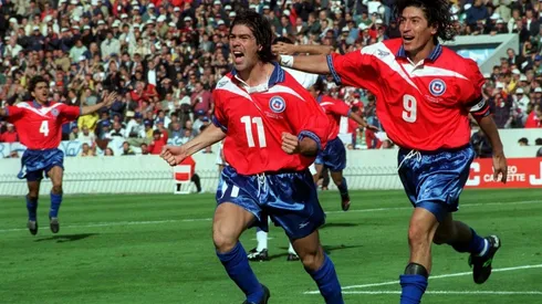 Marcelo Salas junto a Iván Zamorano en el Mundial de Francia 1998