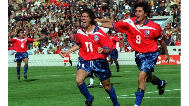 Marcelo Salas junto a Iván Zamorano en el Mundial de Francia 1998