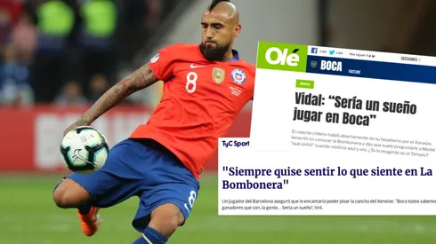 Prensa trasandina se entusiasma con ver a Arturo Vidal en Boca Juniors