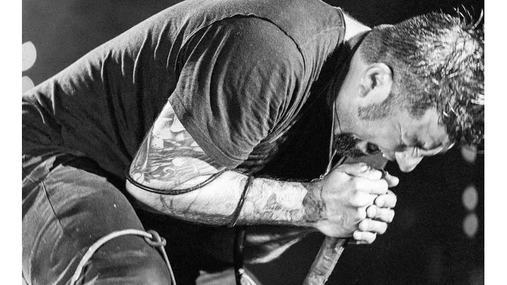 Chino Moreno en uno de los shows de Deftones.