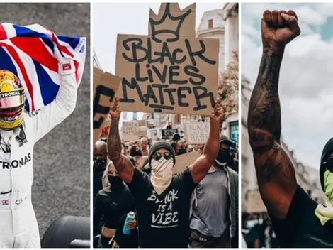 Lewis Hamilton sale a la calle en apoyo a Black Lives Matter
