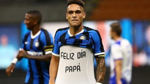 Lautaro Martínez saludó a su padre tras su gol en Inter