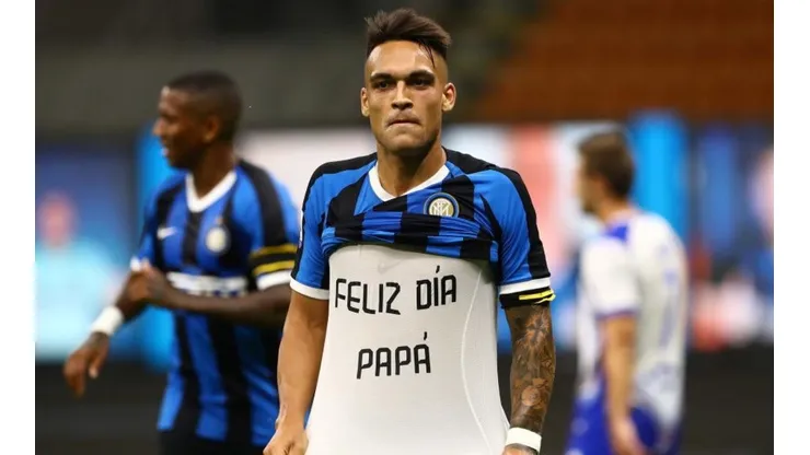Lautaro Martínez saludó a su padre tras su gol en Inter