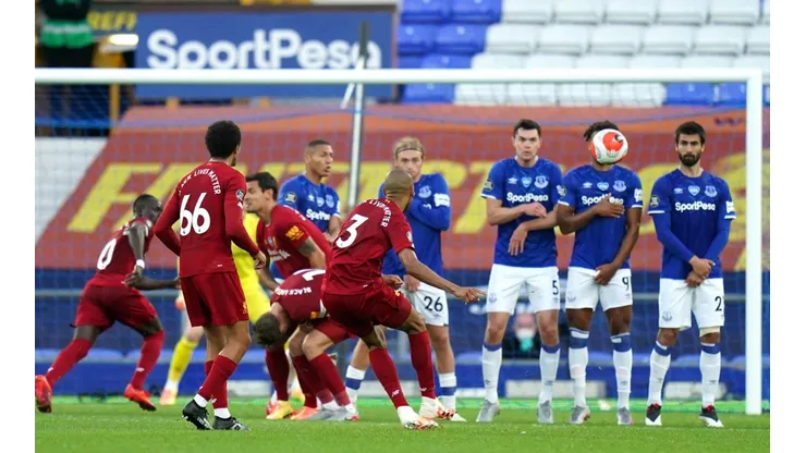 Everton y Liverpool firmaron el empate por la Premier League.