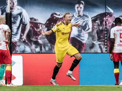 Nueve toques para el golazo de Haaland y el Borussia Dortmund