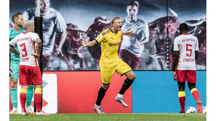 Gol de Haaland para el Dortmund.