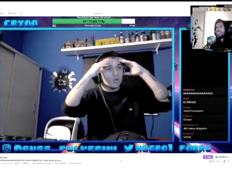 Kun Aguero se pone la 10 y le dona 500 dólares a un streamer