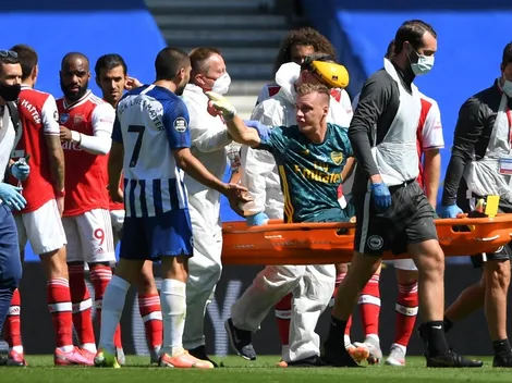 Leno sale lesionado del Arsenal y en la camilla encara a su infractor