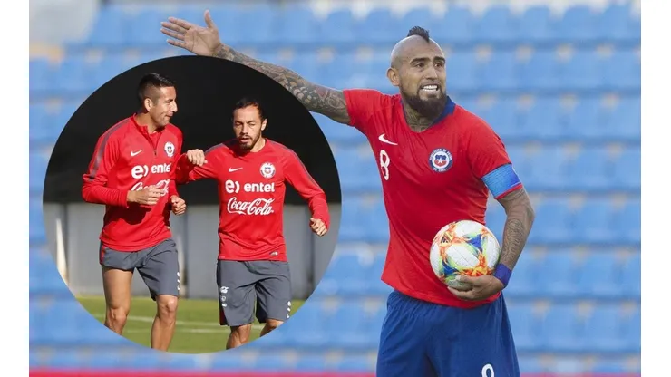Vidal, Isla y Díaz en la Roja.