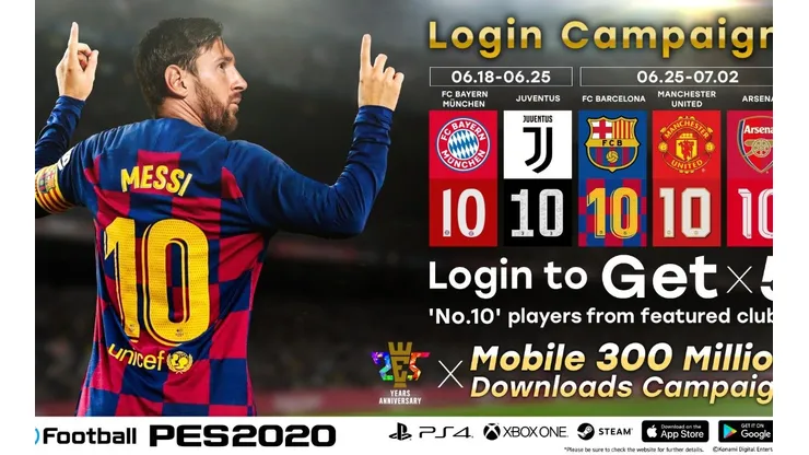 PES 2020 regala a Messi, Dybala, Rashford, Coutinho y Ozil