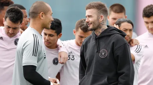 David Beckham en el entrenamiento del Inter de Miami