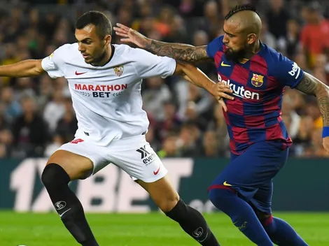 Ver EN VIVO Sevilla vs Barcelona de Arturo Vidal por la liga española