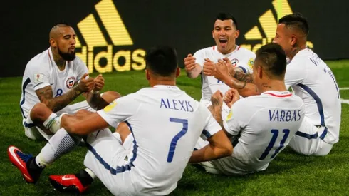 Una recordada celebración de la Roja en la Copa Confederaciones