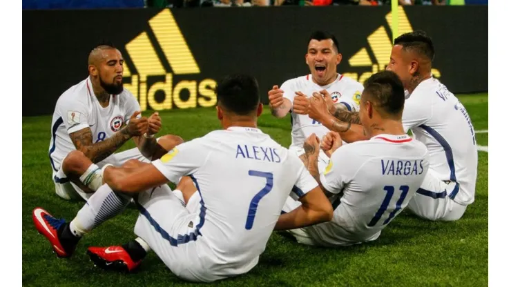 Una recordada celebración de la Roja en la Copa Confederaciones