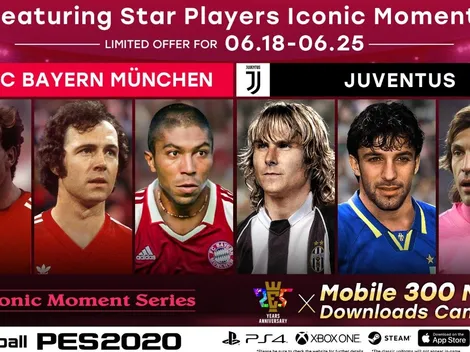 Iconic Moment de Juventus y Bayern Múnich en eFootball PES 2020