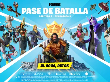 Aquaman se une a Fortnite y llega en la Temporada 3