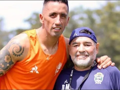 Maradona alaba a Lucas Barrios por donación a Villa Fiorito