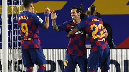 Suárez, Messi y Vidal en el Barcelona contra Leganés.