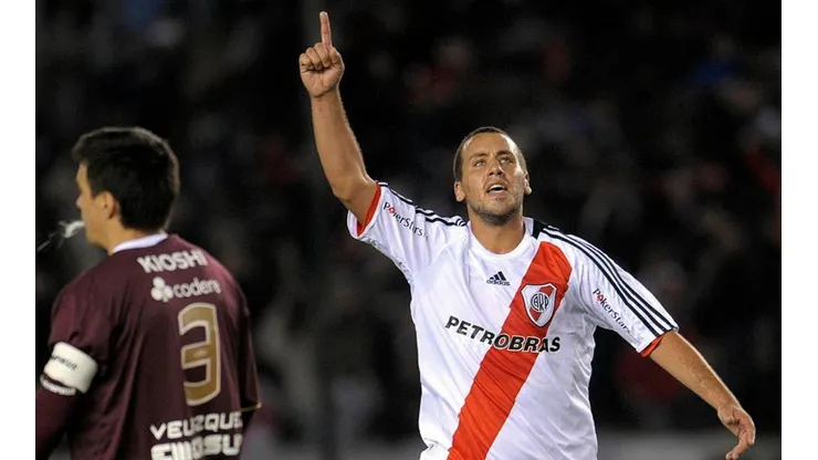 Cristian Fabbiani en su paso por River Plate, el equipo de sus amores