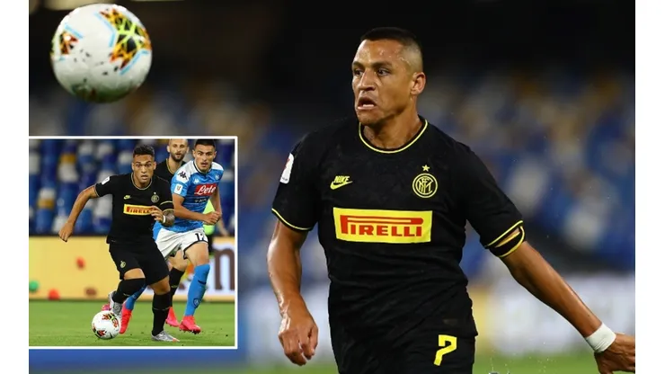 "Alexis Sánchez le dio electricidad al equipo" dice La Gazzetta en alusión al rendimiento del chileno ante Napoli. Lautaro se está quedando.