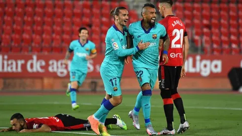 Arturo Vidal anotó el primer gol del Barcelona tras la pandemia del coronavirus