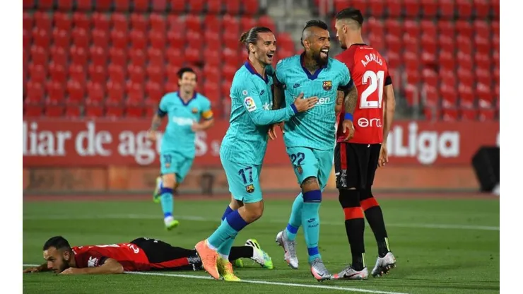 Arturo Vidal anotó el primer gol del Barcelona tras la pandemia del coronavirus
