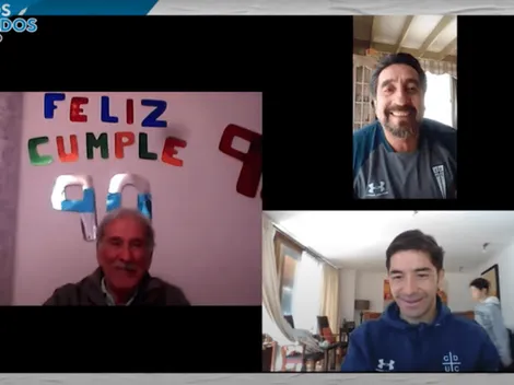 Lepe y Álvarez sorprenden al socio más longevo de la UC en su cumpleaños