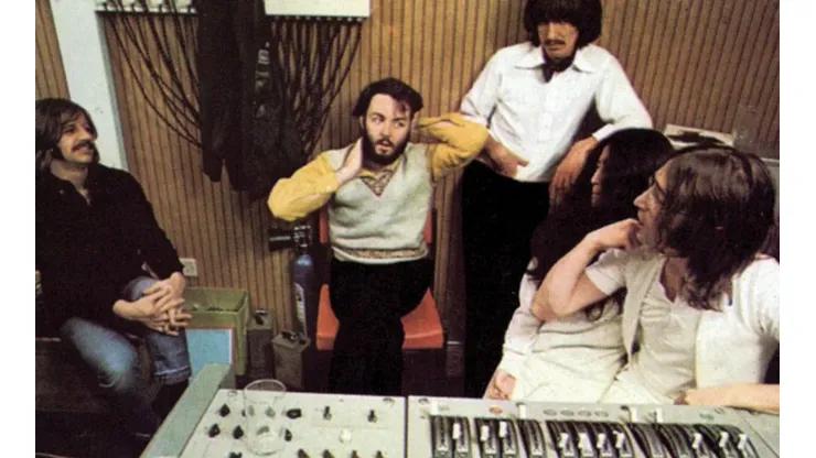The Beatles en pleno proceso creativo.