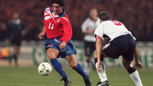 Marcelo Salas ante Inglaterra en Wembley