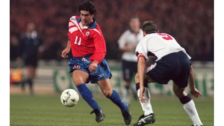 Marcelo Salas ante Inglaterra en Wembley