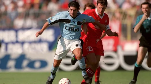 Marcelo Salas en su primera temporada en la Lazio