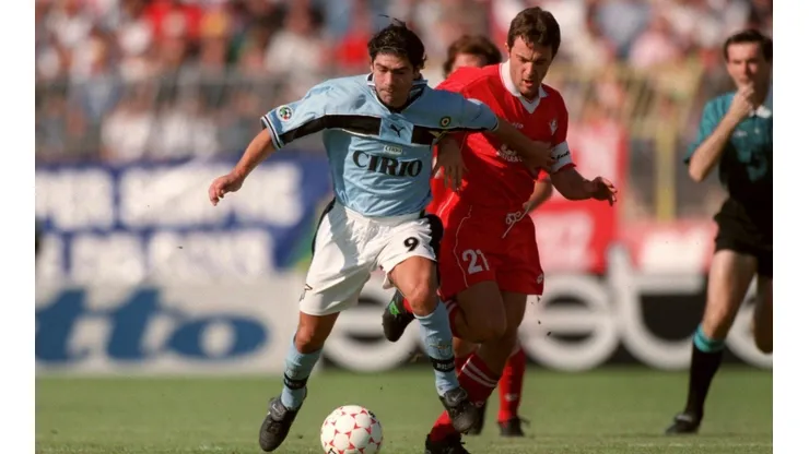 Marcelo Salas en su primera temporada en la Lazio